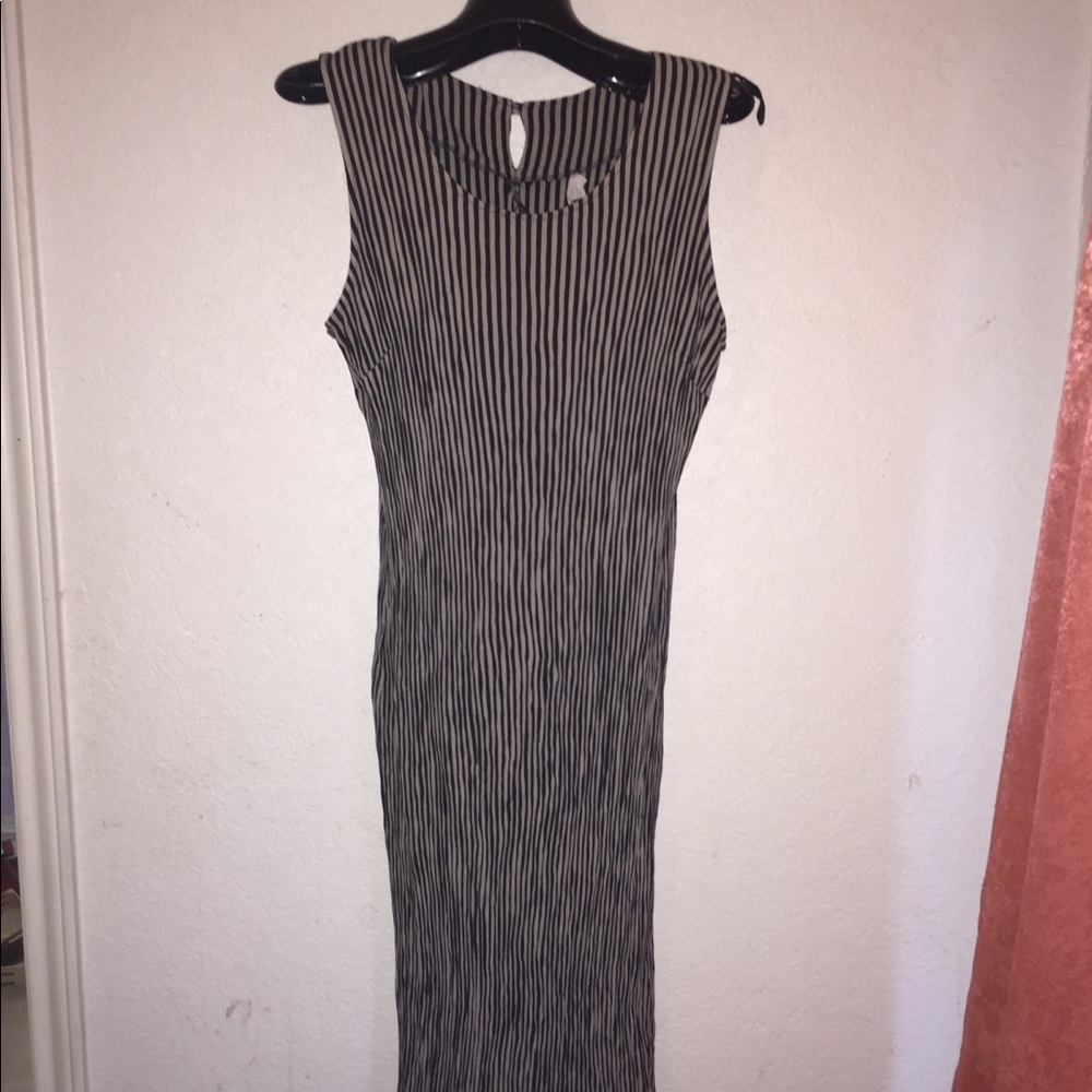 Vintage striped maxi dress size xl / 18